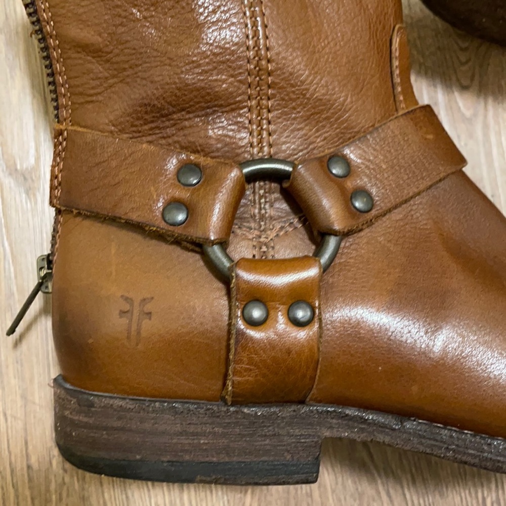 FRYE LEATHER RIDING BOOTS - Picture 2 of 6